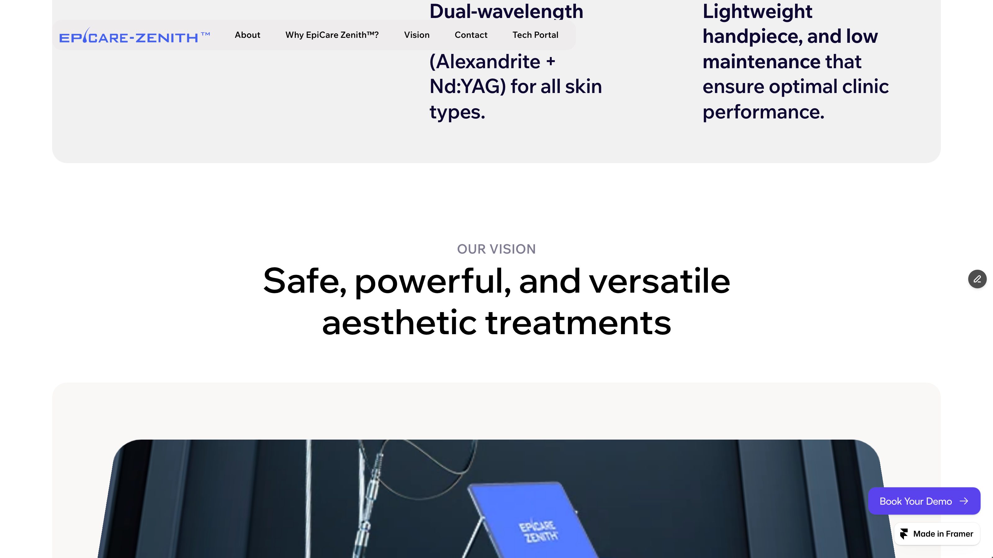 Epicare Zenith Landing Page screenshot 4