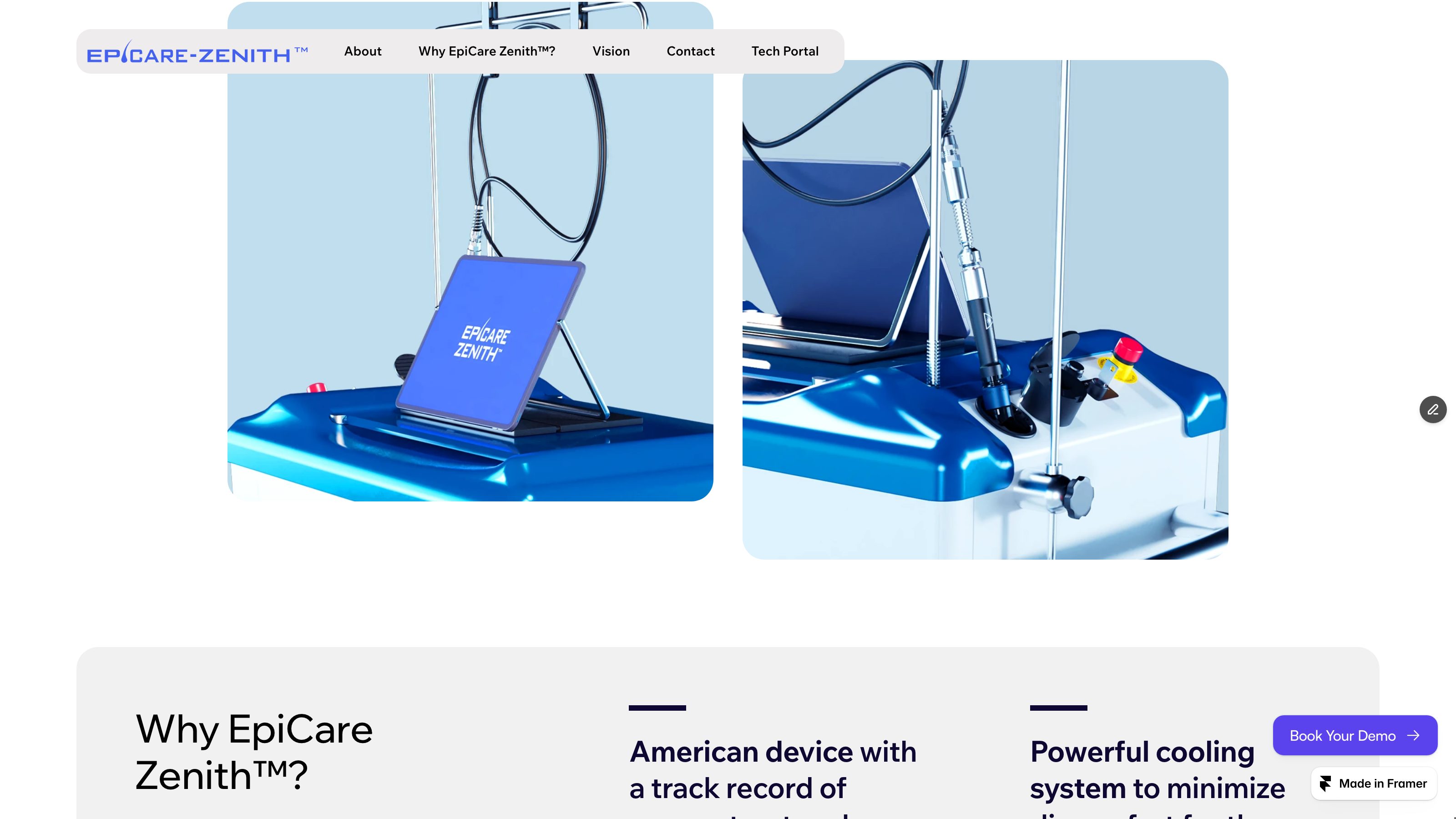Epicare Zenith Landing Page screenshot 3