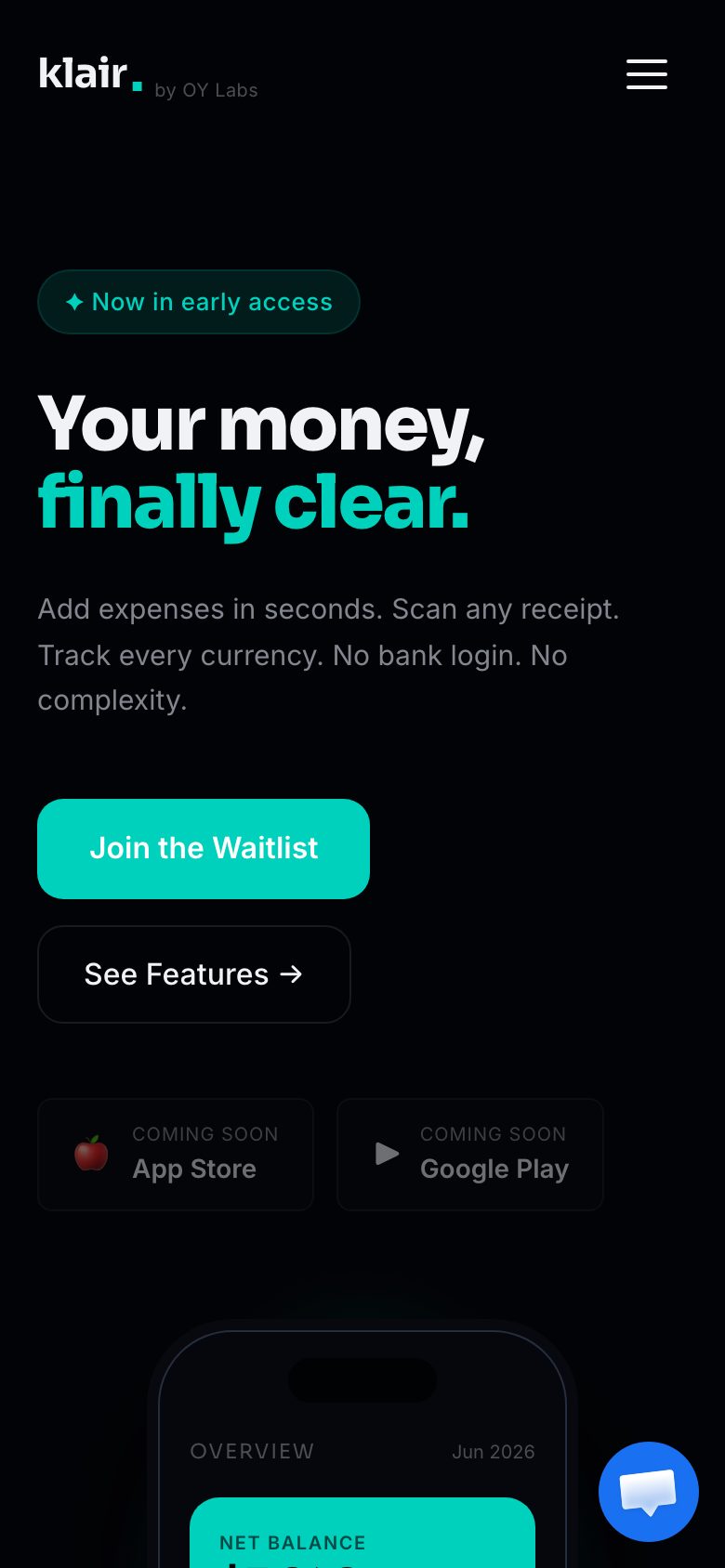Klair — Personal Finance App screenshot 4